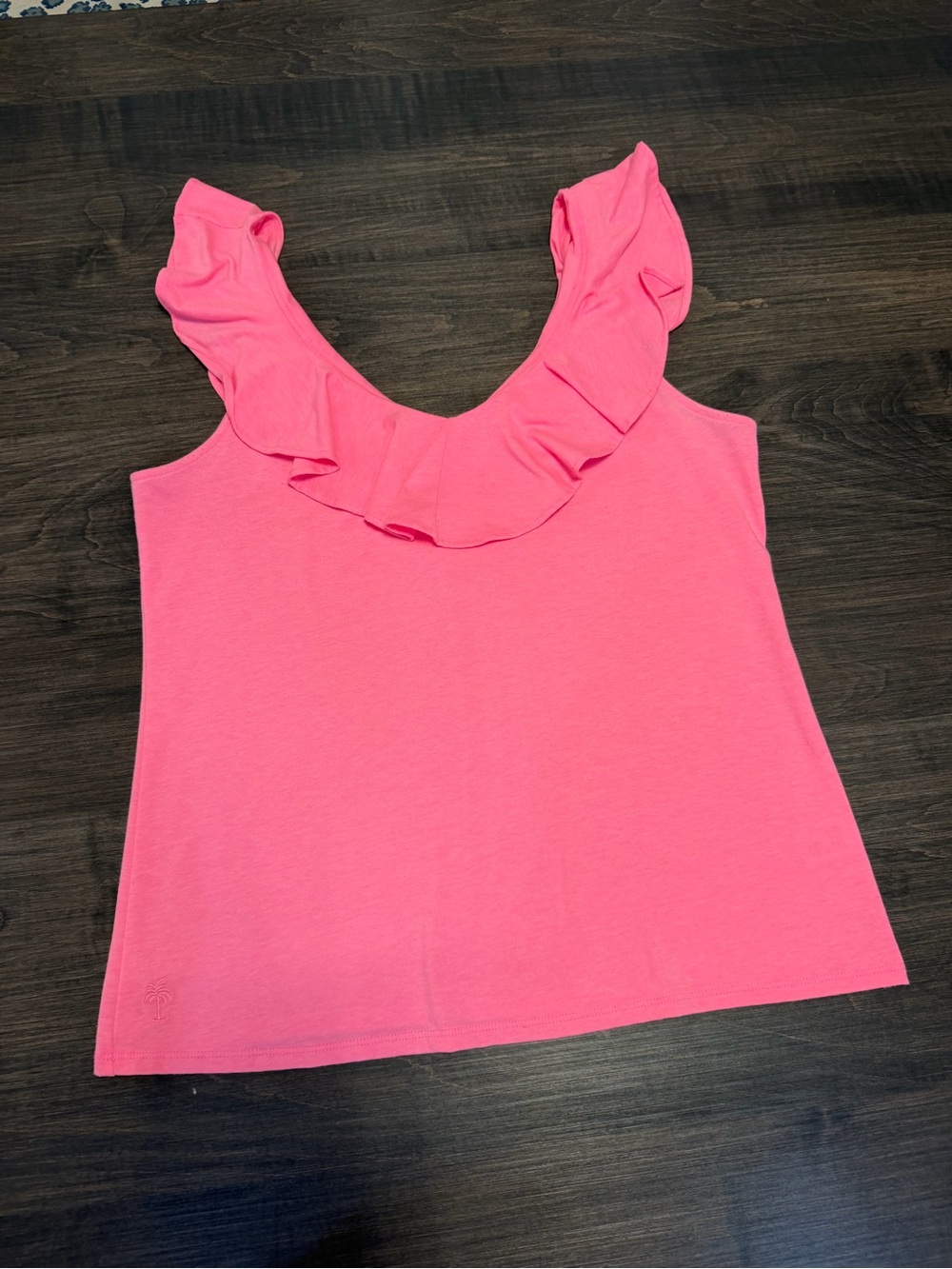 Lilly Pulitzer Pink Ruffle Tank Top